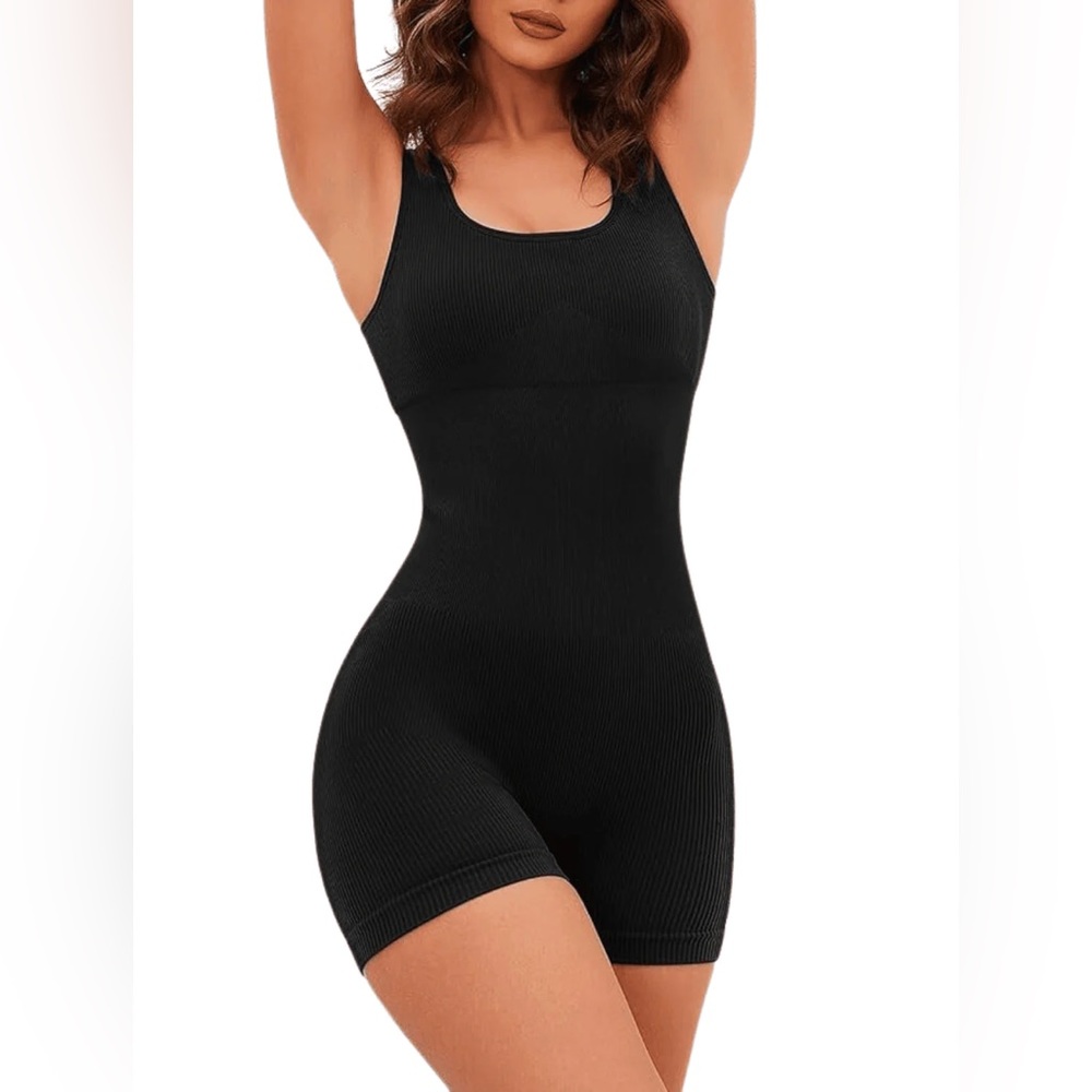 6198 HeyShape Square Neck Shapewear Jumpsuit